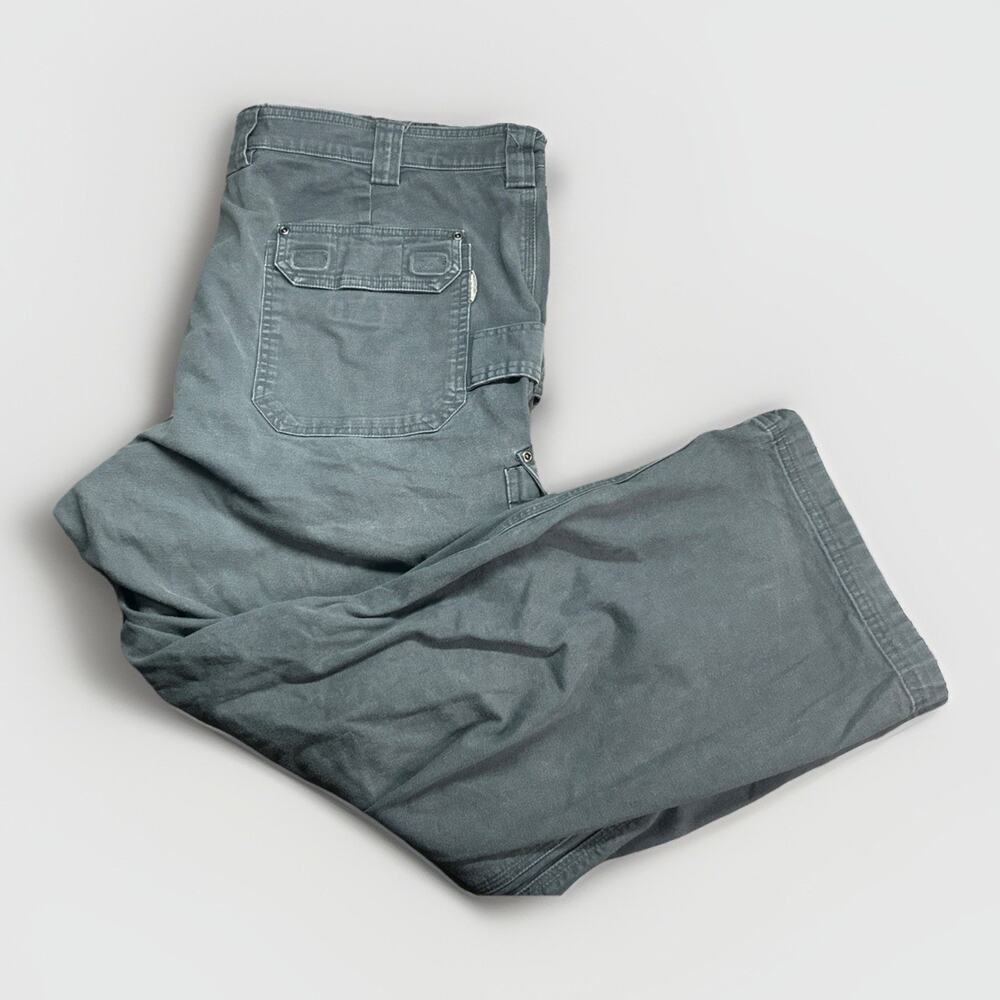 Duluth Trading Flex Fire Hose Pants Mens 44X30 Blue Relax Fit Stretch Workwear